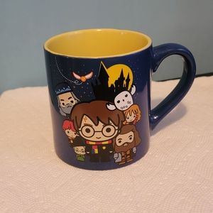 Harry Potter 14oz Coffee Mug Chibi Character Blue & Yellow By Silver Buffalo